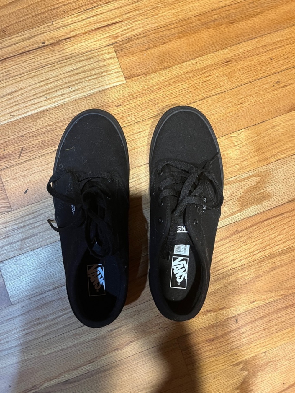 Vans Black Canvas Low-Profile Sneakers